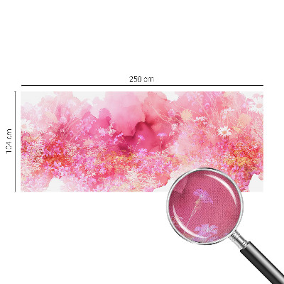 74D-Fototapete mit Blumenmuster