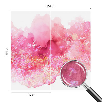 74D-Fototapete mit Blumenmuster