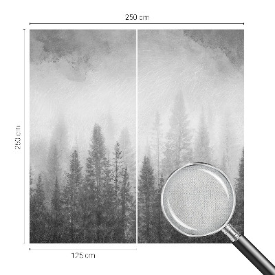 74D-Fototapete fürs Wohnzimmer Waldnebel