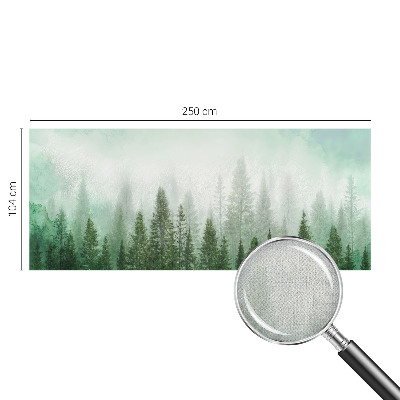 74D-Fototapete fürs Schlafzimmer mit dem Motiv eines Wolfes im Wald für Schlafzimmerwand