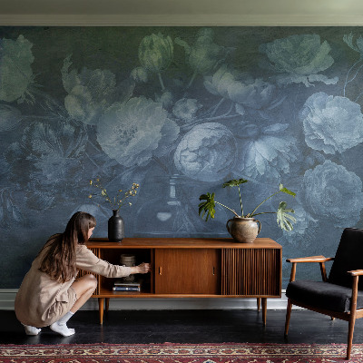 Moderne Fototapete nach Maß Blumenarrangement