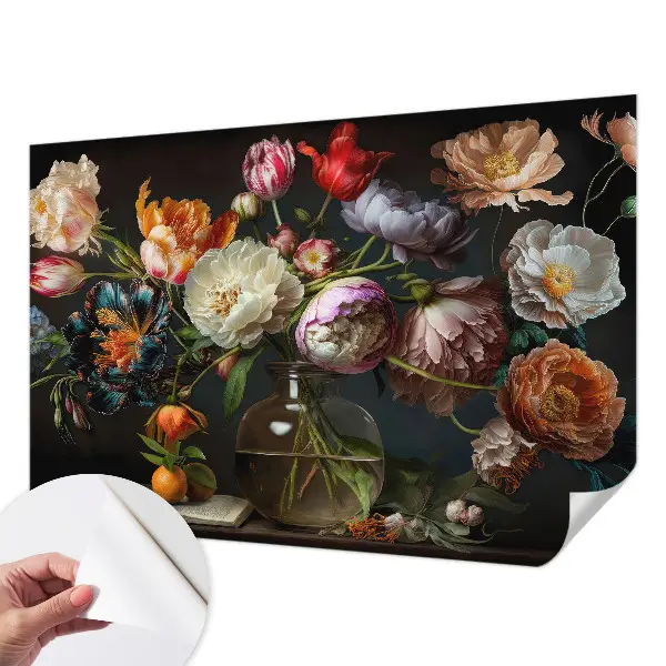 Motivtapete nach Maß mit Blumenstrauß-Motiv