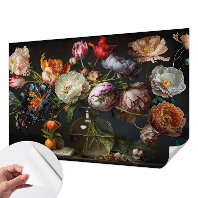 Motivtapete nach Maß mit Blumenstrauß-Motiv