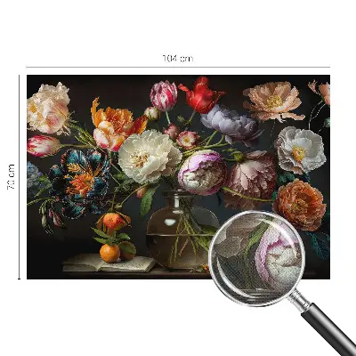 Motivtapete nach Maß mit Blumenstrauß-Motiv