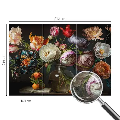 Motivtapete nach Maß mit Blumenstrauß-Motiv
