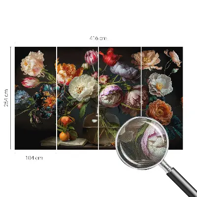Motivtapete nach Maß mit Blumenstrauß-Motiv