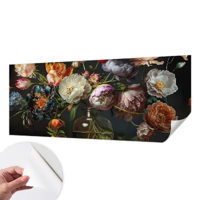 Motivtapete nach Maß mit Blumenstrauß-Motiv