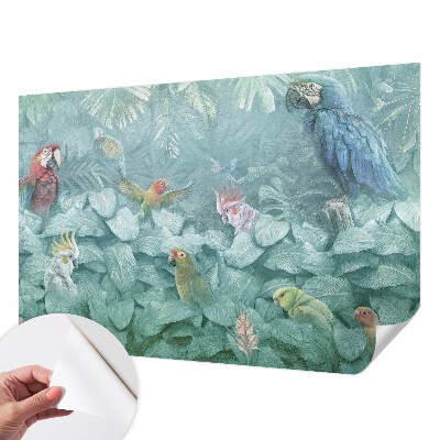 Motivtapete fürs Wohnzimmer Exotische Vögel