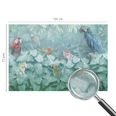 Motivtapete fürs Wohnzimmer Exotische Vögel