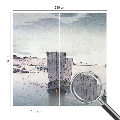 Selbstklebende Fototapete für die Wand mit einer nautischen Szenerie