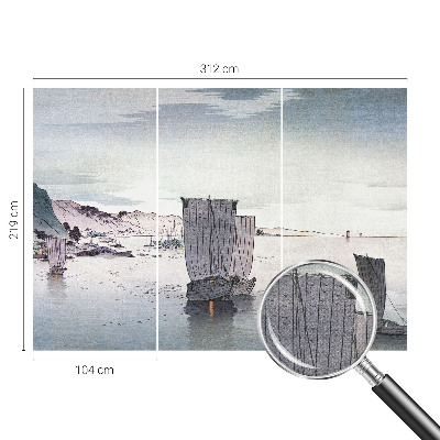 Selbstklebende Fototapete für die Wand mit einer nautischen Szenerie