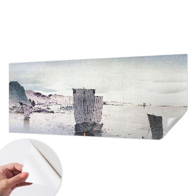 Selbstklebende Fototapete für die Wand mit einer nautischen Szenerie