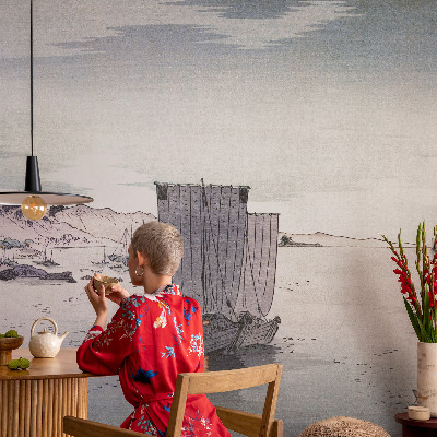 Selbstklebende Fototapete für die Wand mit einer nautischen Szenerie