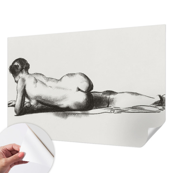Selbstklebende Fototapete fürs Wohnzimmer mit dezentem Akt-Motiv