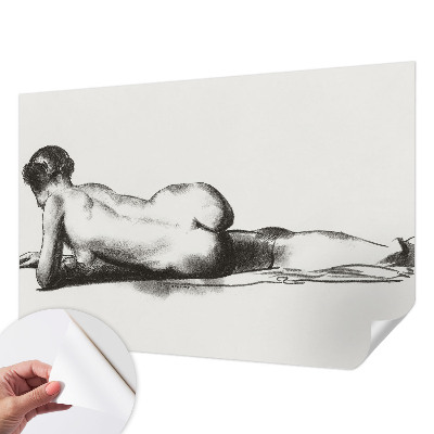 Selbstklebende Fototapete fürs Wohnzimmer mit dezentem Akt-Motiv