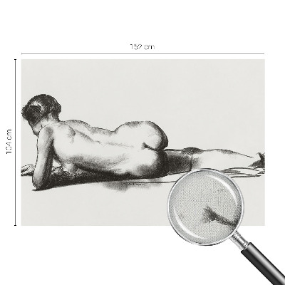 Selbstklebende Fototapete fürs Wohnzimmer Ein subtiler Akt