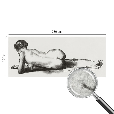 Selbstklebende Fototapete fürs Wohnzimmer mit dezentem Akt-Motiv