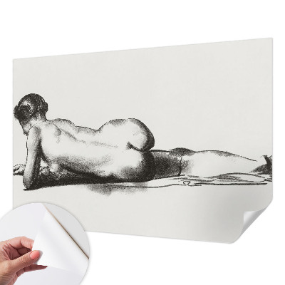 Selbstklebende Fototapete fürs Wohnzimmer mit dezentem Akt-Motiv