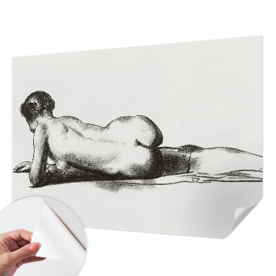 Selbstklebende Fototapete fürs Wohnzimmer Ein subtiler Akt