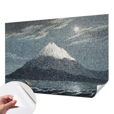 Fototapete in 3D-Optik mit dem Motiv „Mondhelle Nacht“