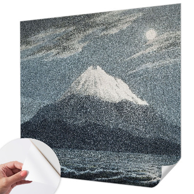 Fototapete in 3D-Optik mit dem Motiv „Mondhelle Nacht“