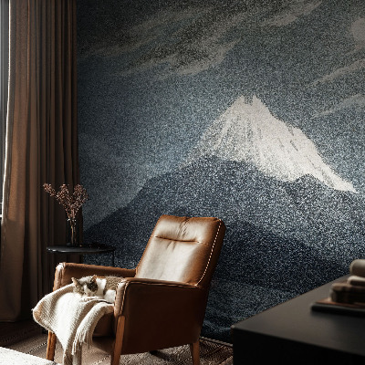 Fototapete in 3D-Optik Mondhelle Nacht