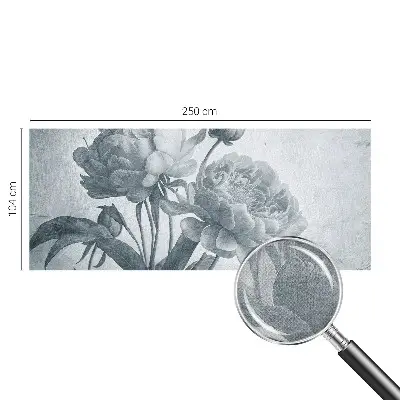 75D-Fototapete mit floralem Muster im eleganten Stil