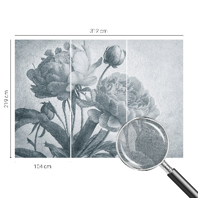 75D-Fototapete Floraler Chic