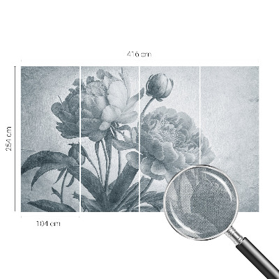 75D-Fototapete Floraler Chic