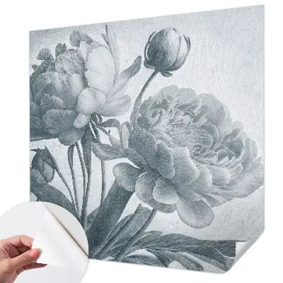 75D-Fototapete mit floralem Muster im eleganten Stil