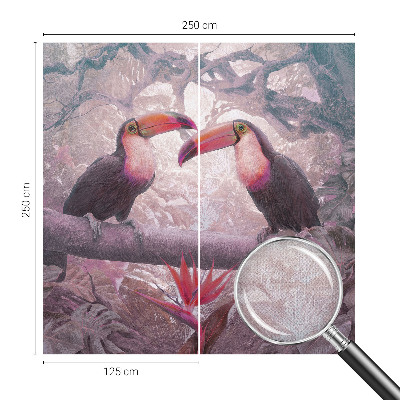 Fototapete in 3D-Optik Exotisches Paar