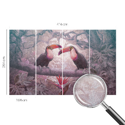 Fototapete in 3D-Optik Exotisches Paar