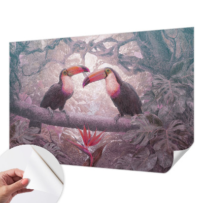 Fototapete in 3D-Optik Exotisches Paar