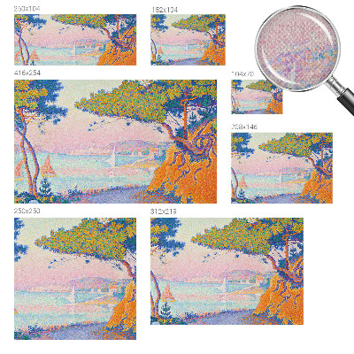 Moderne Fototapete nach Maß Farbenfrohe Landschaft