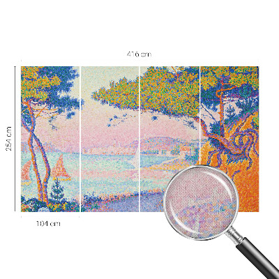 Moderne Fototapete nach Maß Farbenfrohe Landschaft