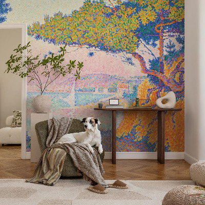 Moderne Fototapete nach Maß Farbenfrohe Landschaft