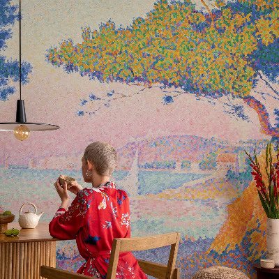 Moderne Fototapete nach Maß Farbenfrohe Landschaft