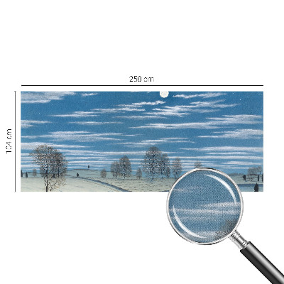 Motivtapete fürs Wohnzimmer mit einer Winterlandschaft