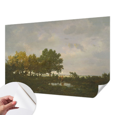 Selbstklebende Fototapete mit einer Waldlandschaft