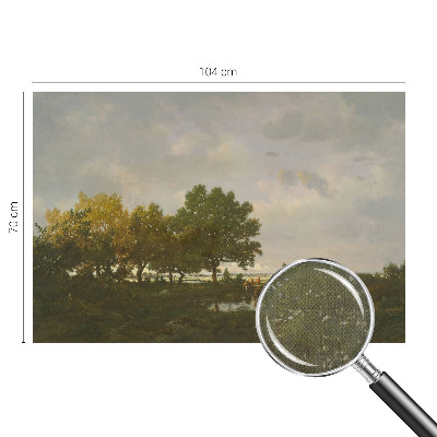 Selbstklebende Fototapete mit einer Waldlandschaft
