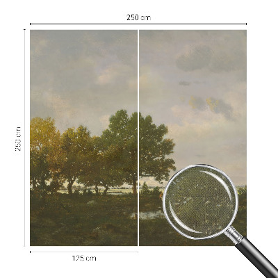 Selbstklebende Fototapete mit einer Waldlandschaft