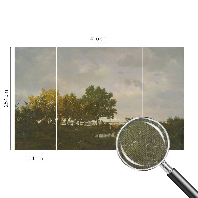 Selbstklebende Fototapete mit einer Waldlandschaft
