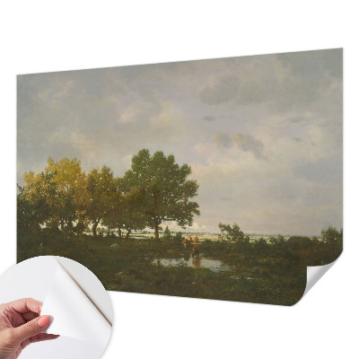 Selbstklebende Fototapete mit einer Waldlandschaft