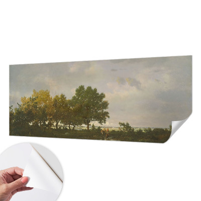 Selbstklebende Fototapete mit einer Waldlandschaft