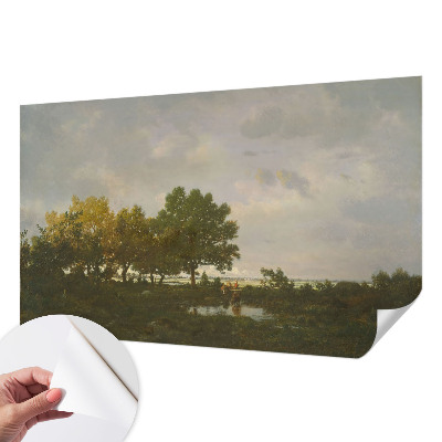 Selbstklebende Fototapete mit einer Waldlandschaft