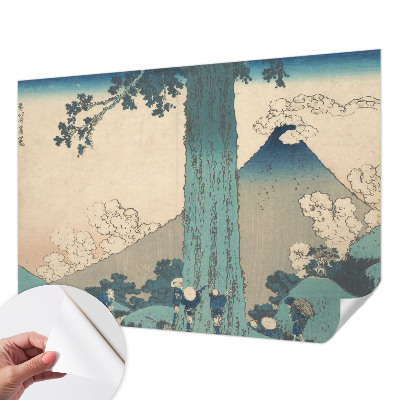 Selbstklebende Fototapete für die Wand mit Bergpanorama