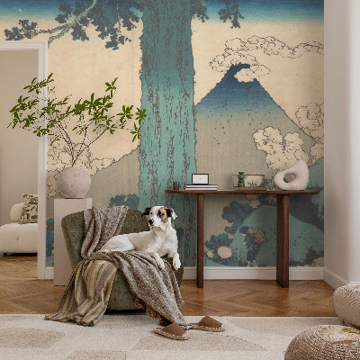 Selbstklebende Fototapete für die Wand mit Bergpanorama