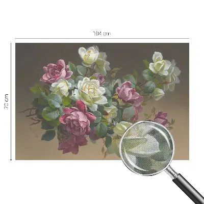 Selbstklebende Fototapete fürs Wohnzimmer mit floralem Motiv