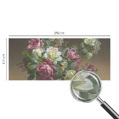 Selbstklebende Fototapete fürs Wohnzimmer mit floralem Motiv