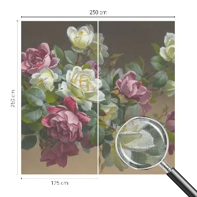 Selbstklebende Fototapete fürs Wohnzimmer mit floralem Motiv